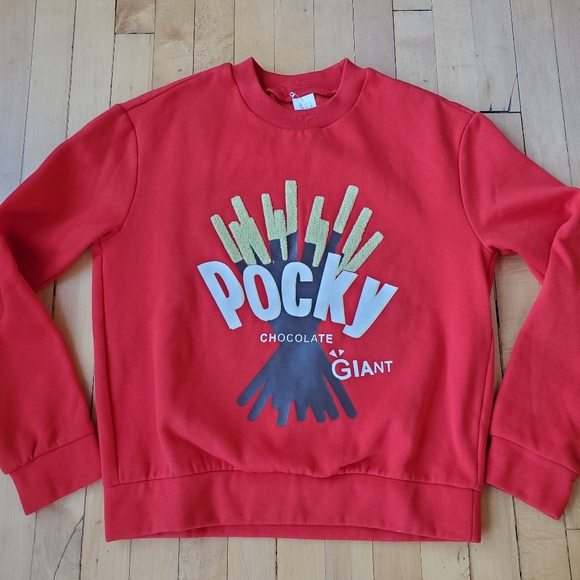 Oversized Pocky Logo Sweater Sz M - Picture 1 of 3